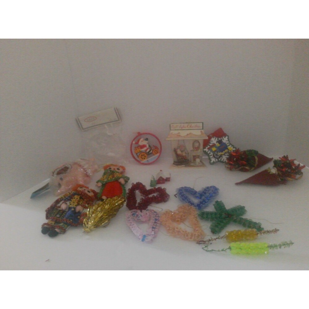 Vintage Christmas Ornaments 1960's - 1970's Lot  22 pieces